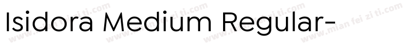Isidora Medium Regular字体转换